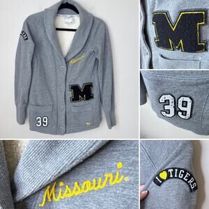 PINK Victoria's Secret Collegiate RARE Missouri Tigers Mizzou Sherpa Cardigan XS
